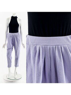 Lavender Purple Pull On Knit Pants